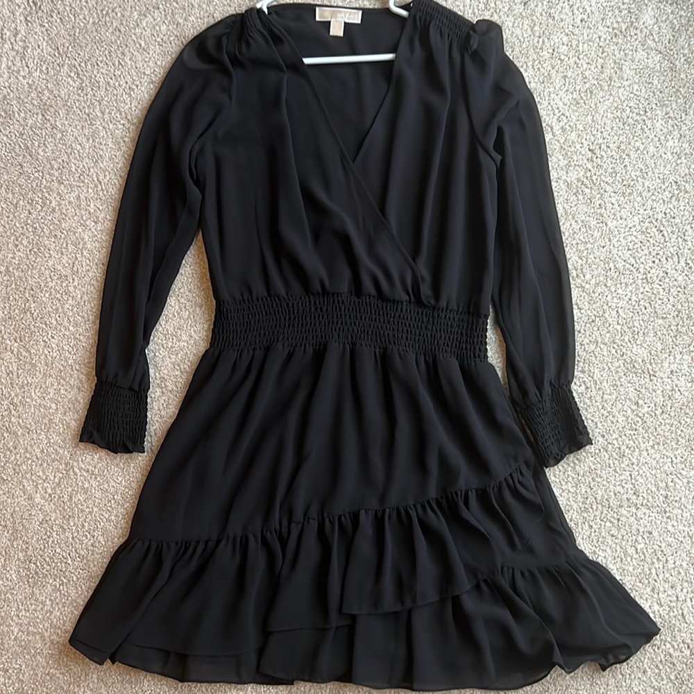 Women’s a line Michael Kors size large black dress